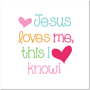 Jesus loves me - Christian Design Posters and Art